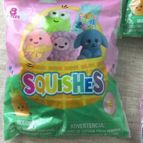 Lot of 4 Bags Squishes Toys Soft Cute Animal Squishy Party Favors 8 Pieces Each - Picture 6 of 7